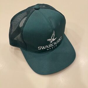 Swarovski Optik Trucker Hat Mens Green Mesh Snapback Cap Outdoor Cap Company